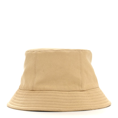 Hermes Cotton Canvas Calvi Seashell Bucket Hat 57 Naturel 4 of 9