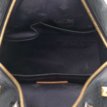 MCM Visetos Studded Small Stark M Backpack Black 4 of 11