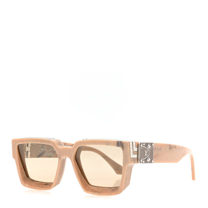 Louis Vuitton Acetate 1.1 Millionaires Sunglasses Z1336W Camel Marble 1 of 8