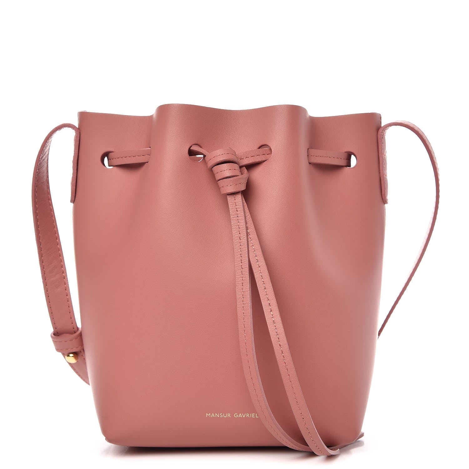 Mansur Gavriel Calfskin Mini Mini Bucket Bag Blush 1 of 8