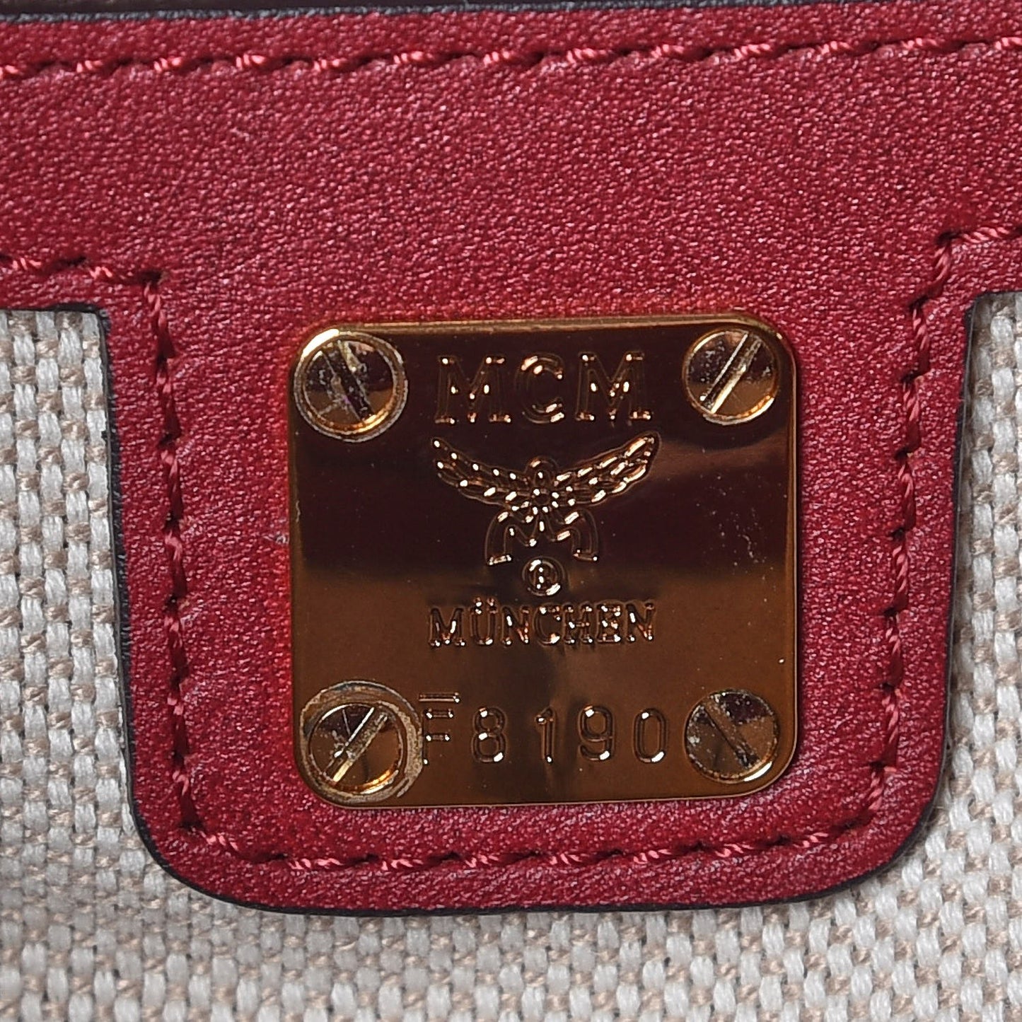 Calfskin Top Handle Satchel Red