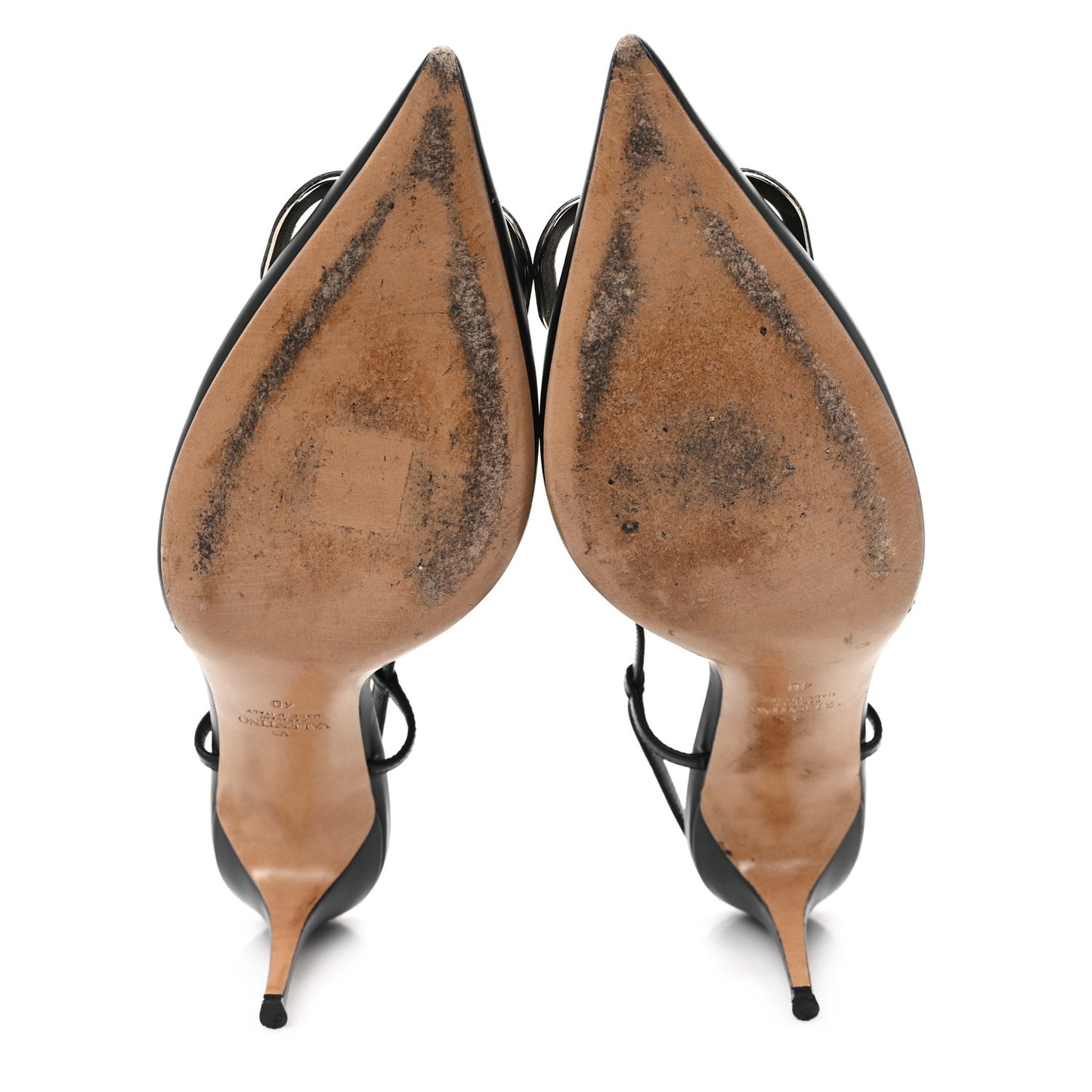 Calfskin Tonal Vlogo Slingback 80mm Pumps 38 Black