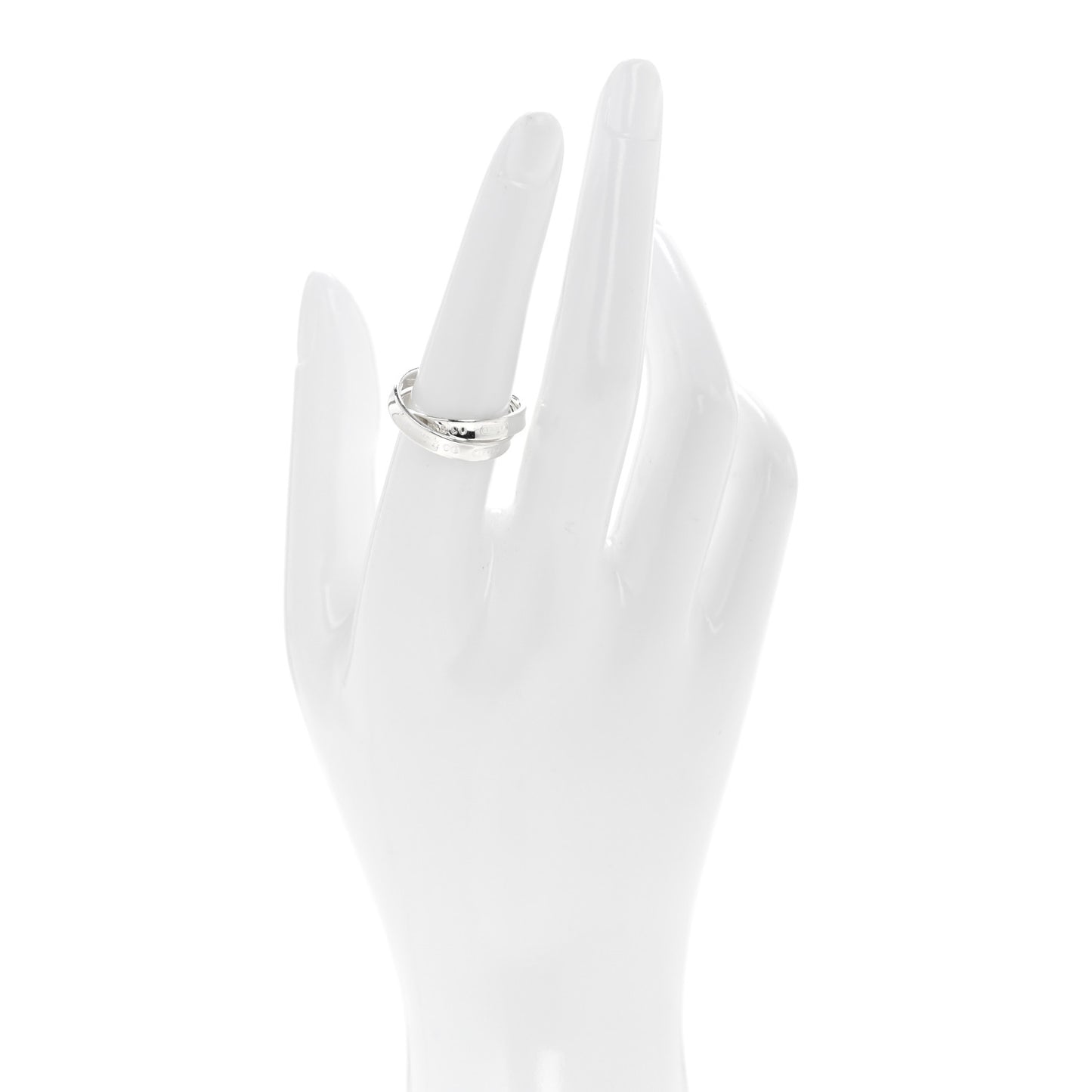 Sterling Silver 1837 Interlocking Circles Ring 52 6