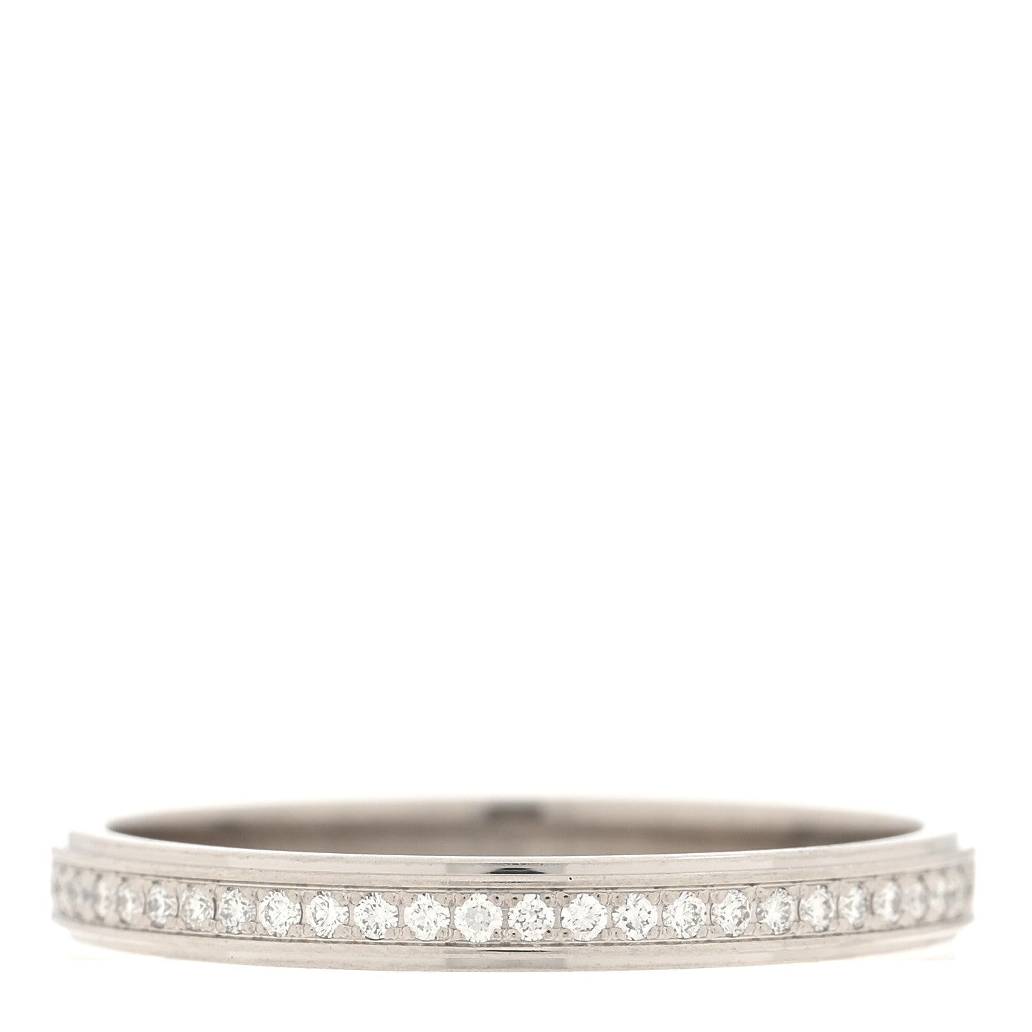 Cartier Platinum Diamond 2.3mm D'Amour Wedding Band Ring 51 5.75 3 of 5