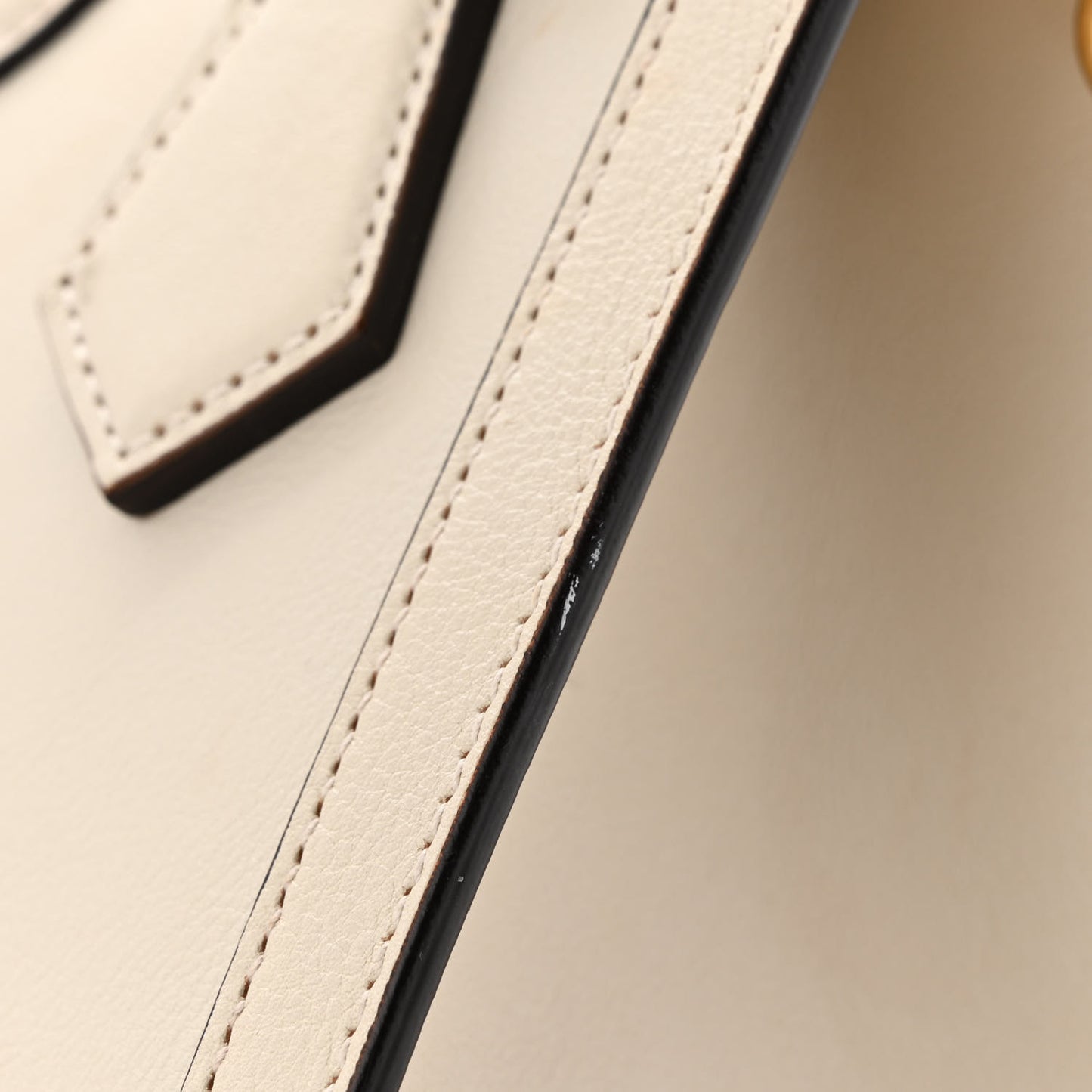 Wonka Grain Calfskin Mini Diana Tote Bag Mystic White Orange Fluo