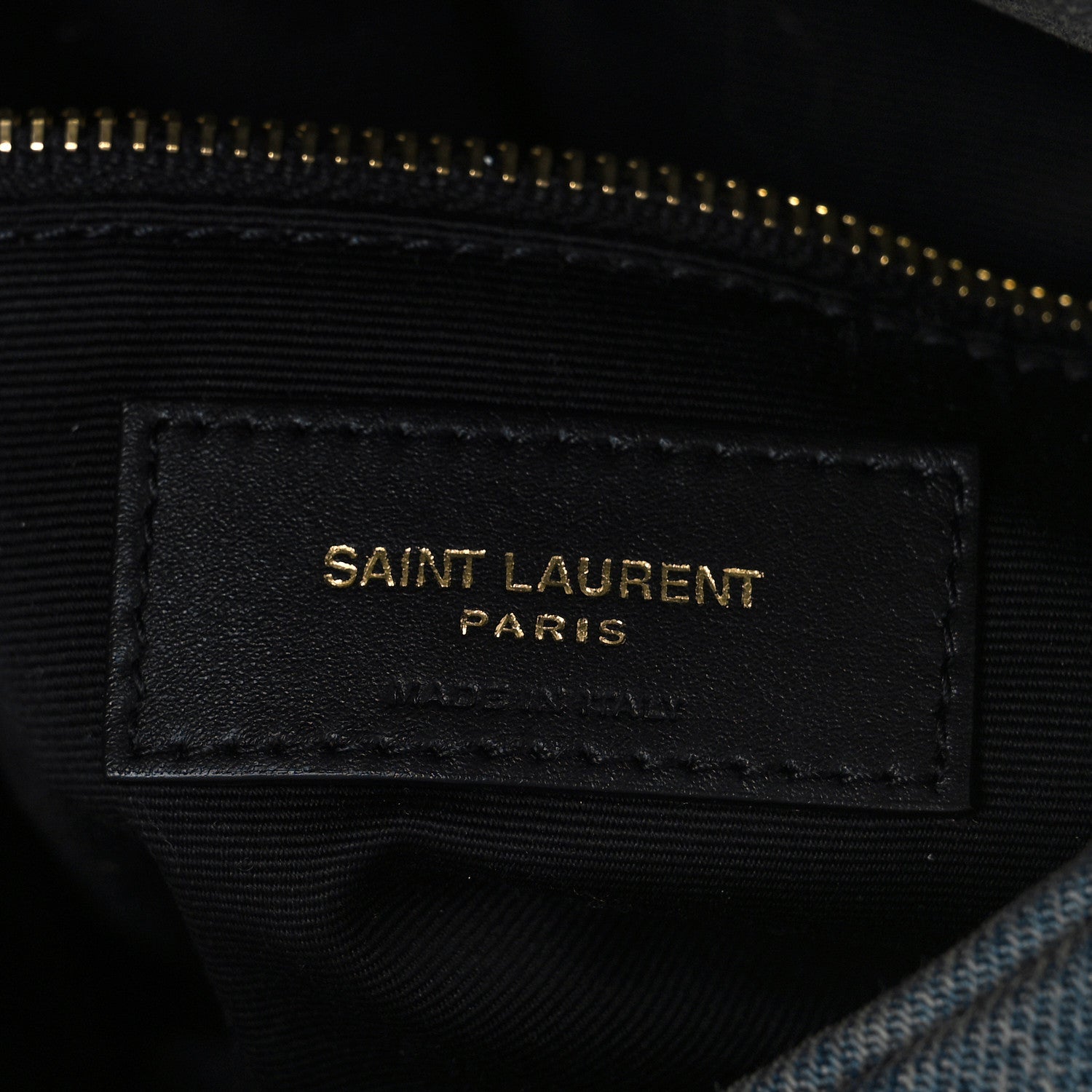 Saint Laurent Denim Quilted Toy Loulou Puffer Monogram Chain Satchel Rodeo Blue 5 of 7