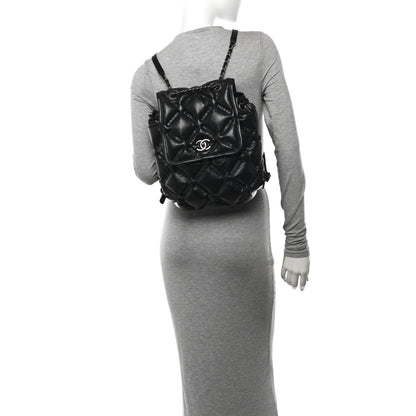 Chanel Calfskin Quilted Chesterfield Backpack Black 2 of 11