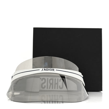 Christian Dior Mirrored DiorClub1 Sun Visor White Black 7 of 7