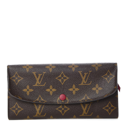 Louis Vuitton Monogram Emilie Wallet Fuchsia 1 of 9