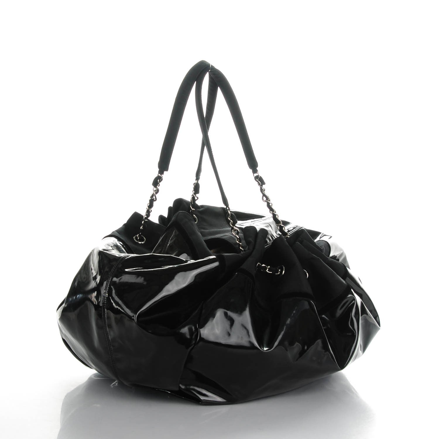 Chanel Vinyl Large Stretch Spirit Cabas Black 3 of 7