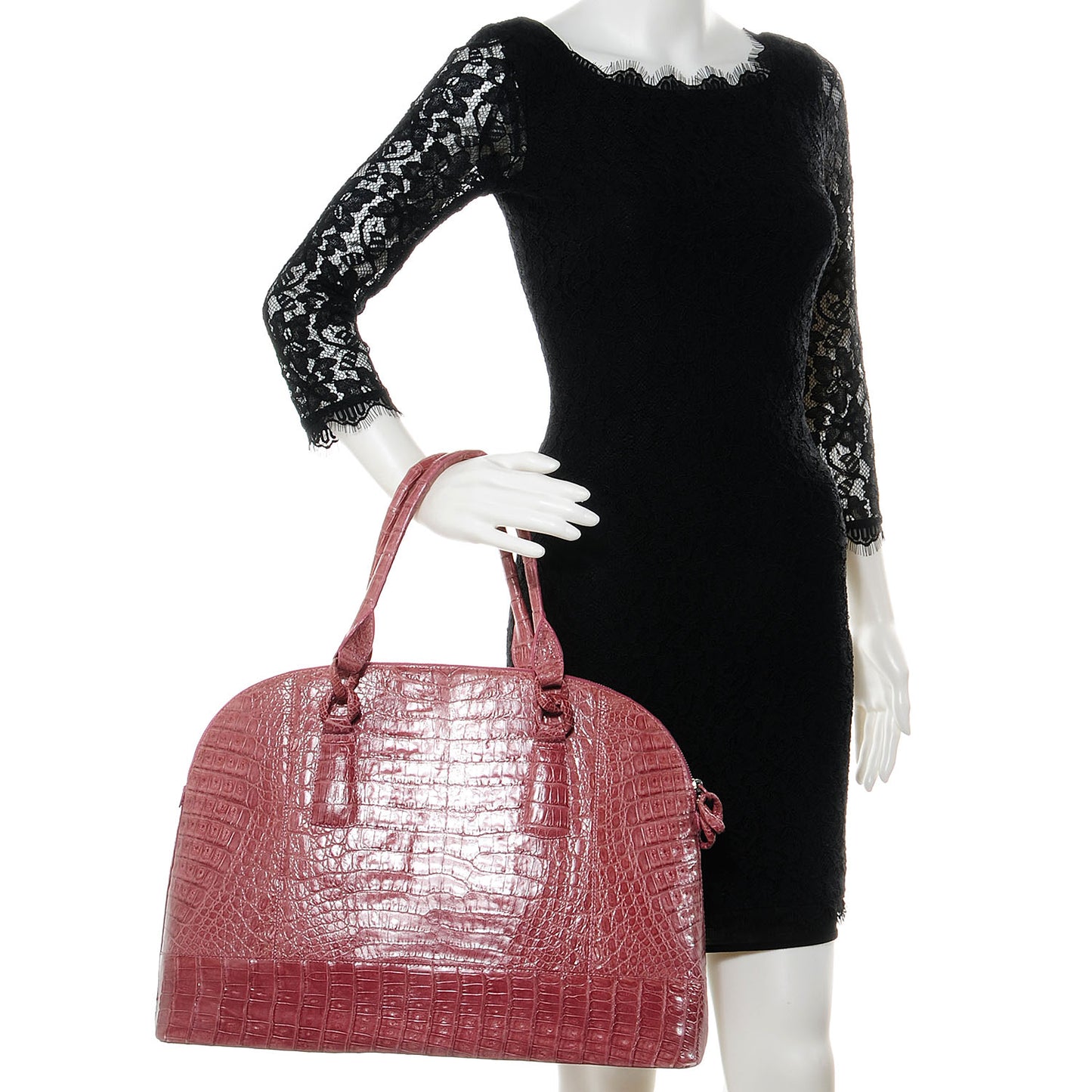 Crocodile Tote Pink
