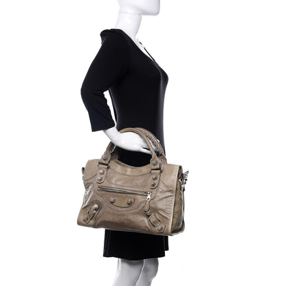 Balenciaga Agneau Giant 21 Silver Hardware City Galet 2 of 24