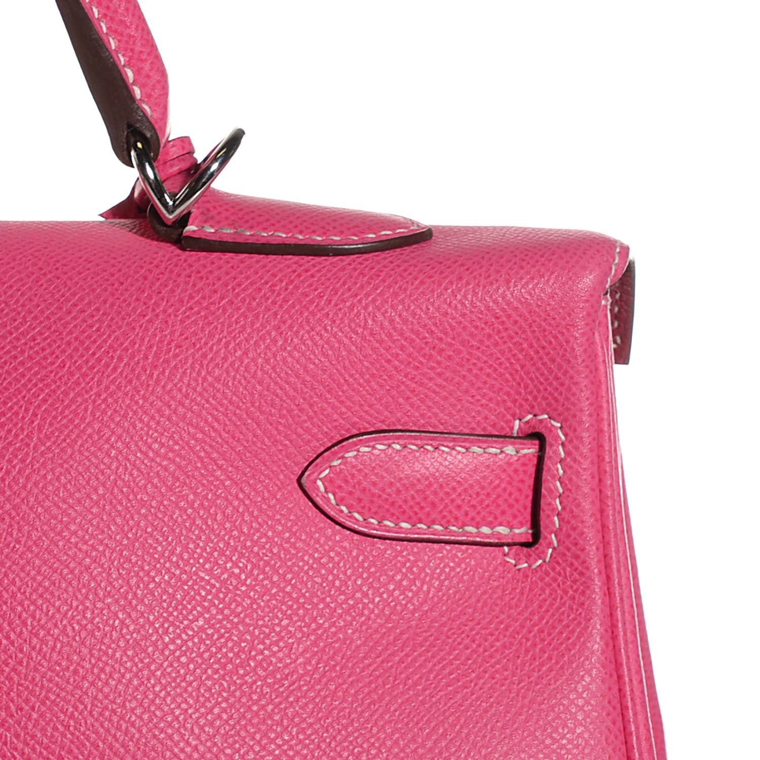 Hermes Epsom Candy Kelly Retourne 35 Rose Tyrien Rubis 19 of 26