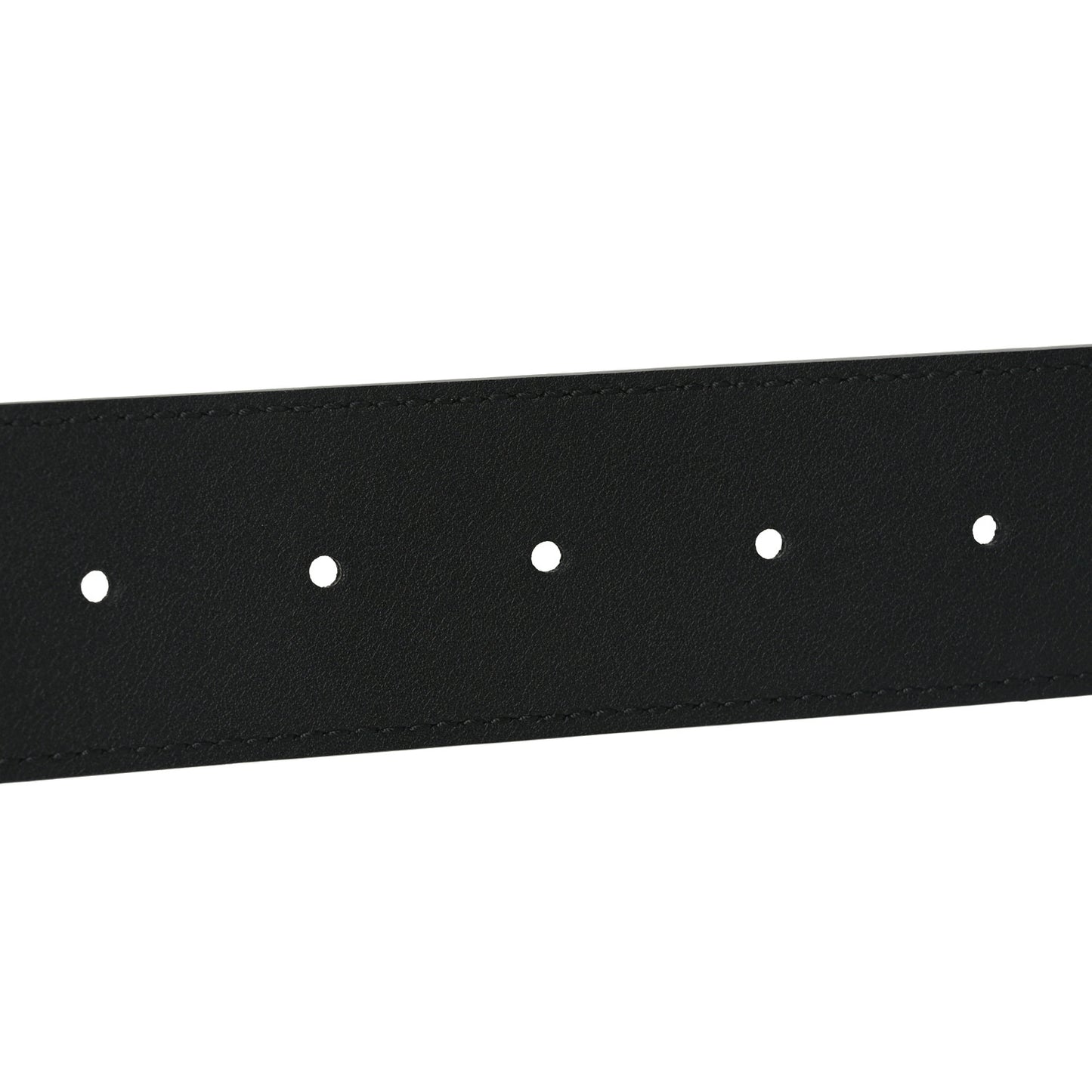Azalea Calfskin Enamel Monochrome Double G 40mm Belt 95 38 Black