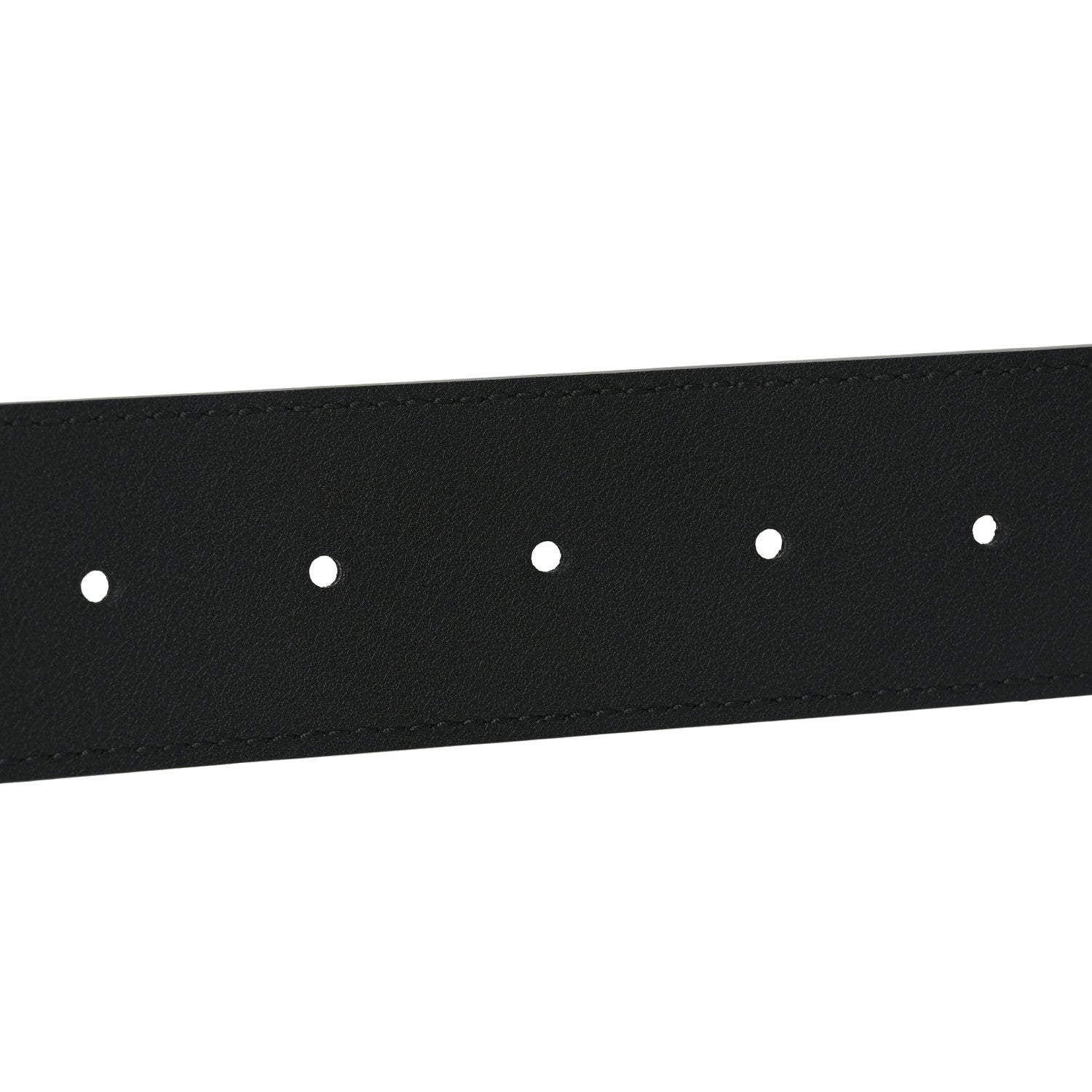 Gucci Azalea Calfskin Enamel Monochrome Double G 40mm Belt 95 38 Black 4 of 5