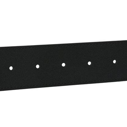 Gucci Azalea Calfskin Enamel Monochrome Double G 40mm Belt 95 38 Black 4 of 5
