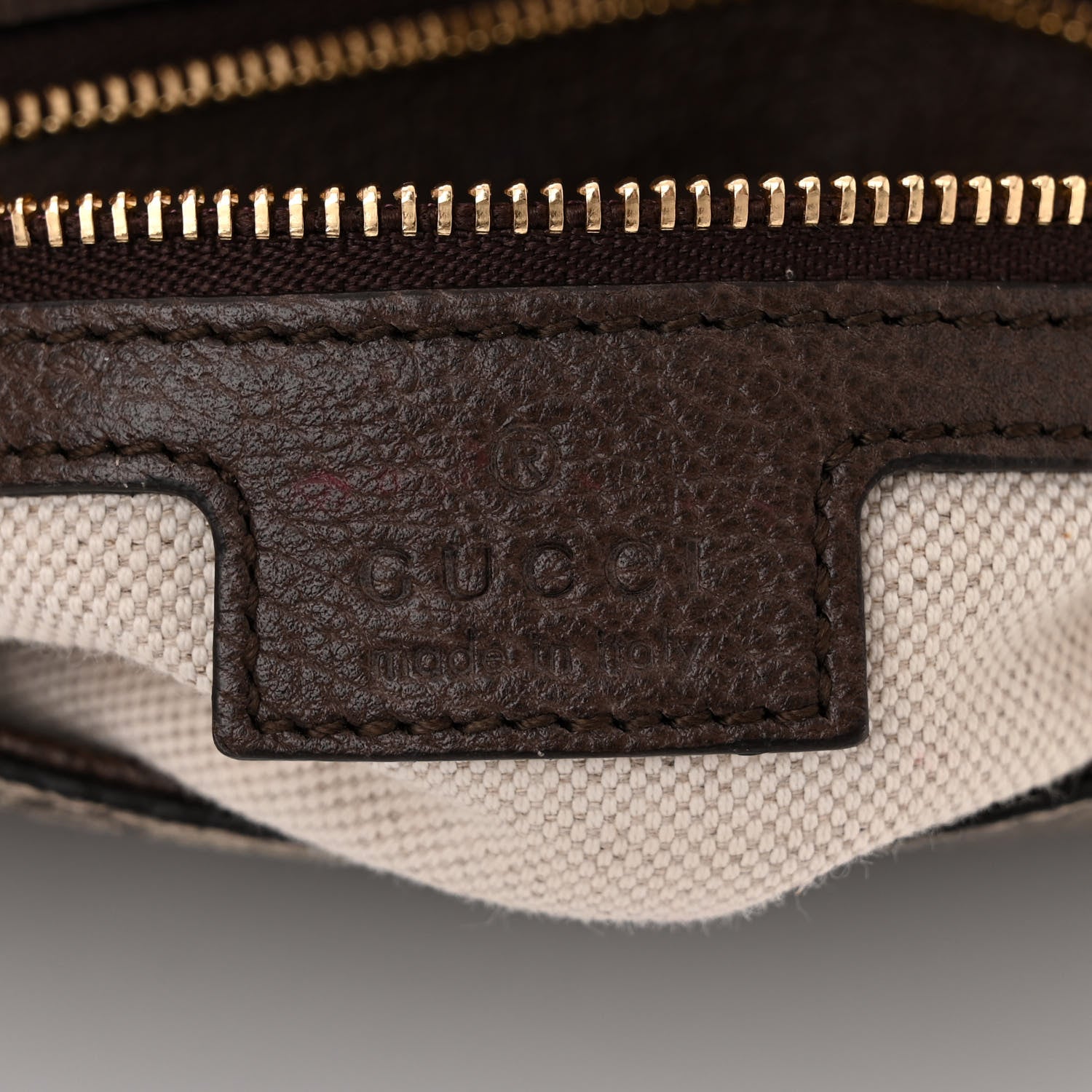 Gucci GG Supreme Monogram Textured Dollar Calfskin Blondie Chain Shoulder Flap Bag Beige Ebony New Acero 6 of 10