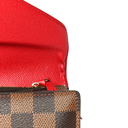 Louis Vuitton Damier Ebene Josephine Wallet Red 12 of 23