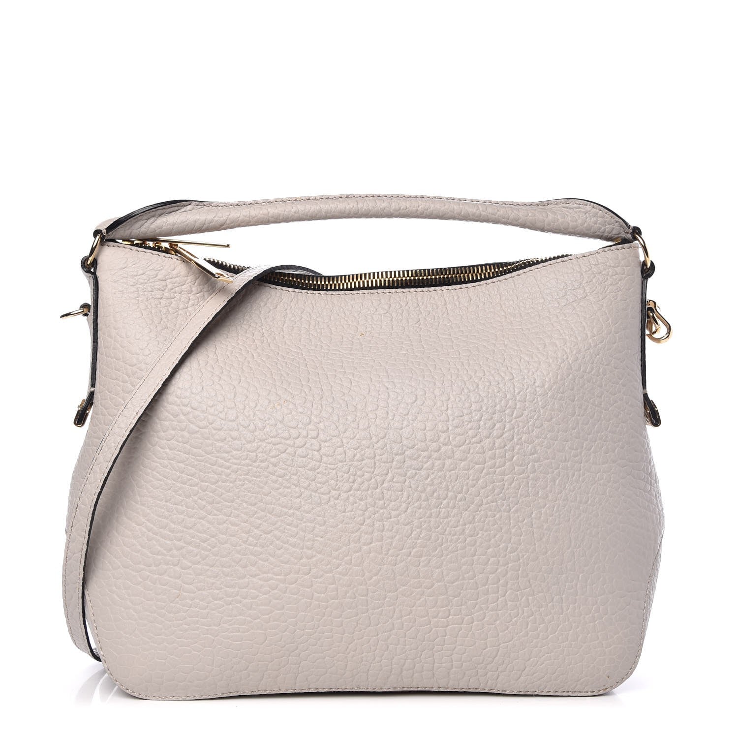 Burberry Heritage Grain Small Ledbury Hobo Stone White 1 of 11