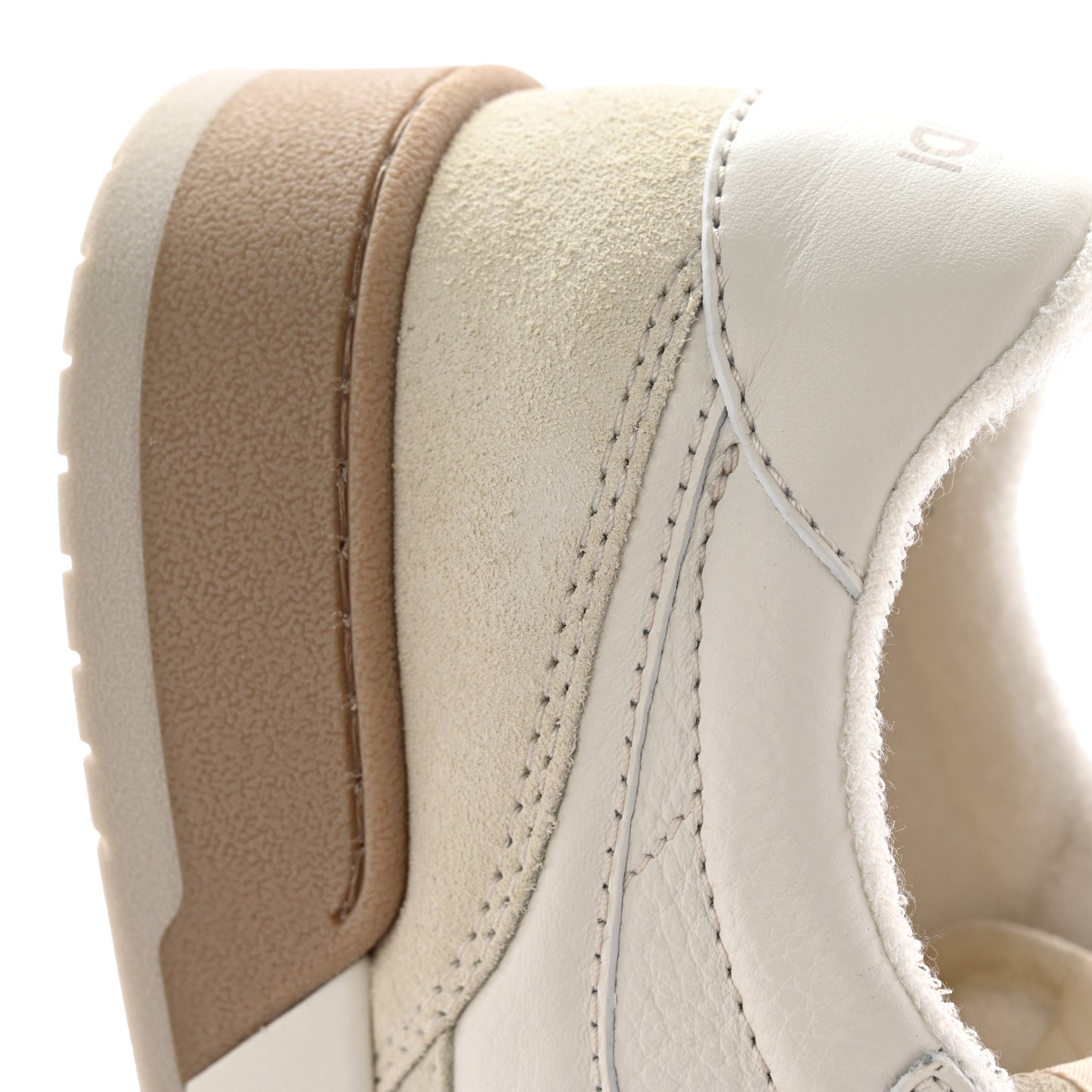 Suede Vitello Fendi Match Low Top Sneakers 40 Ice Fendi White