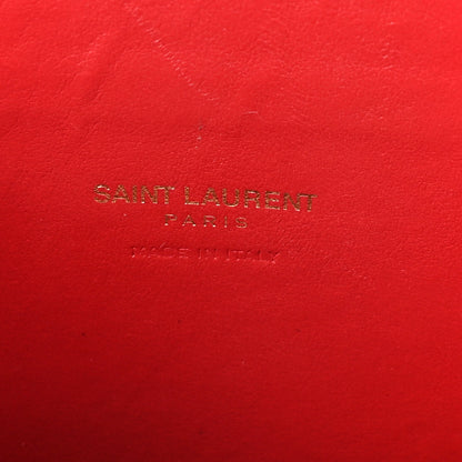 Saint Laurent Calfskin Crocodile Embossed Baby Sac de Jour Eros Red 6 of 9