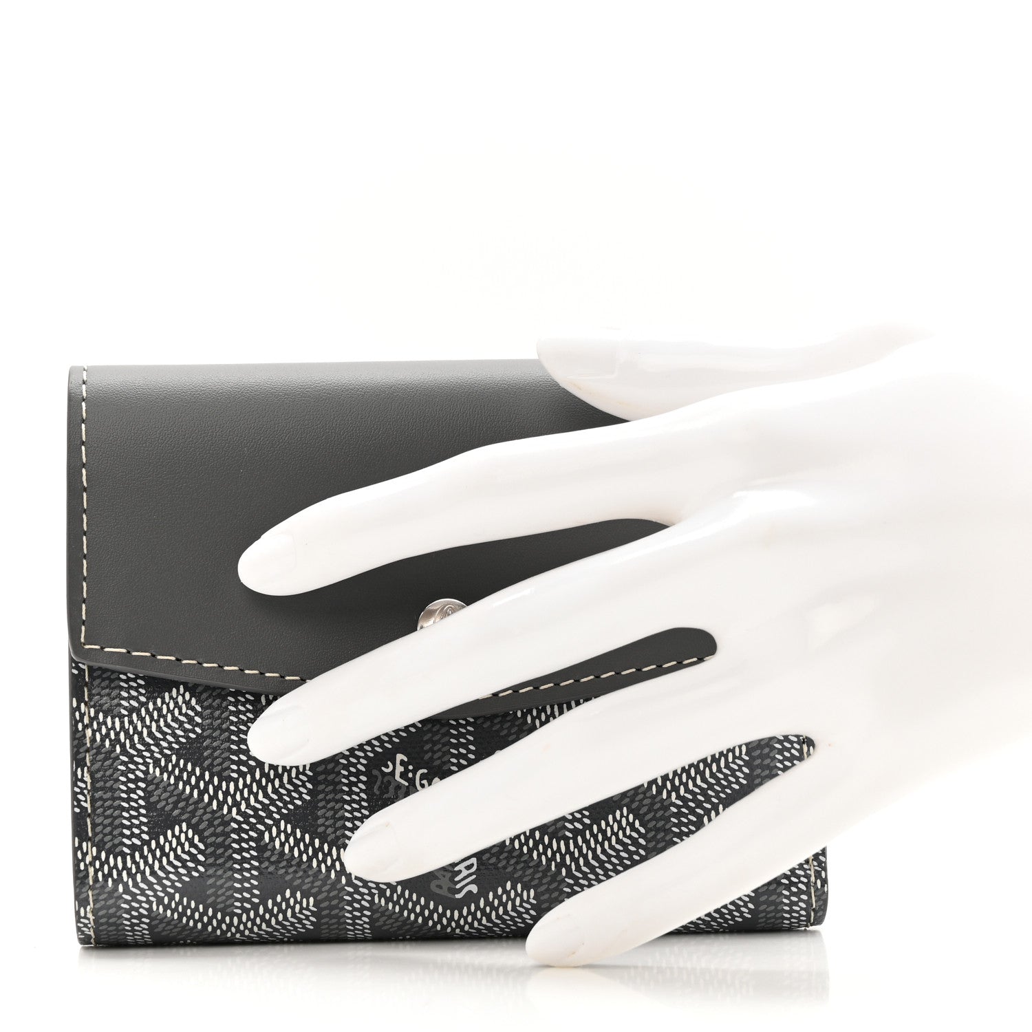 Goyard Goyardine Saint-Gabriel Compact Wallet Grey 2 of 10