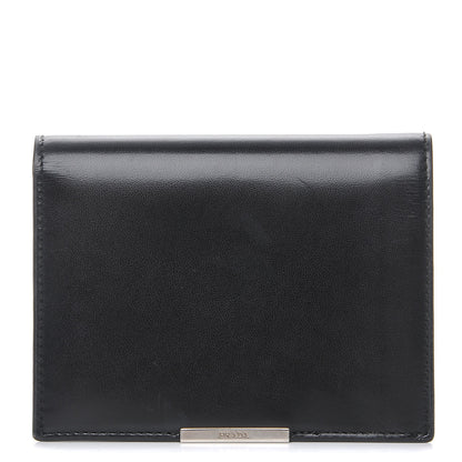 Prada Box Calfskin Bi-Fold Wallet Black 1 of 8