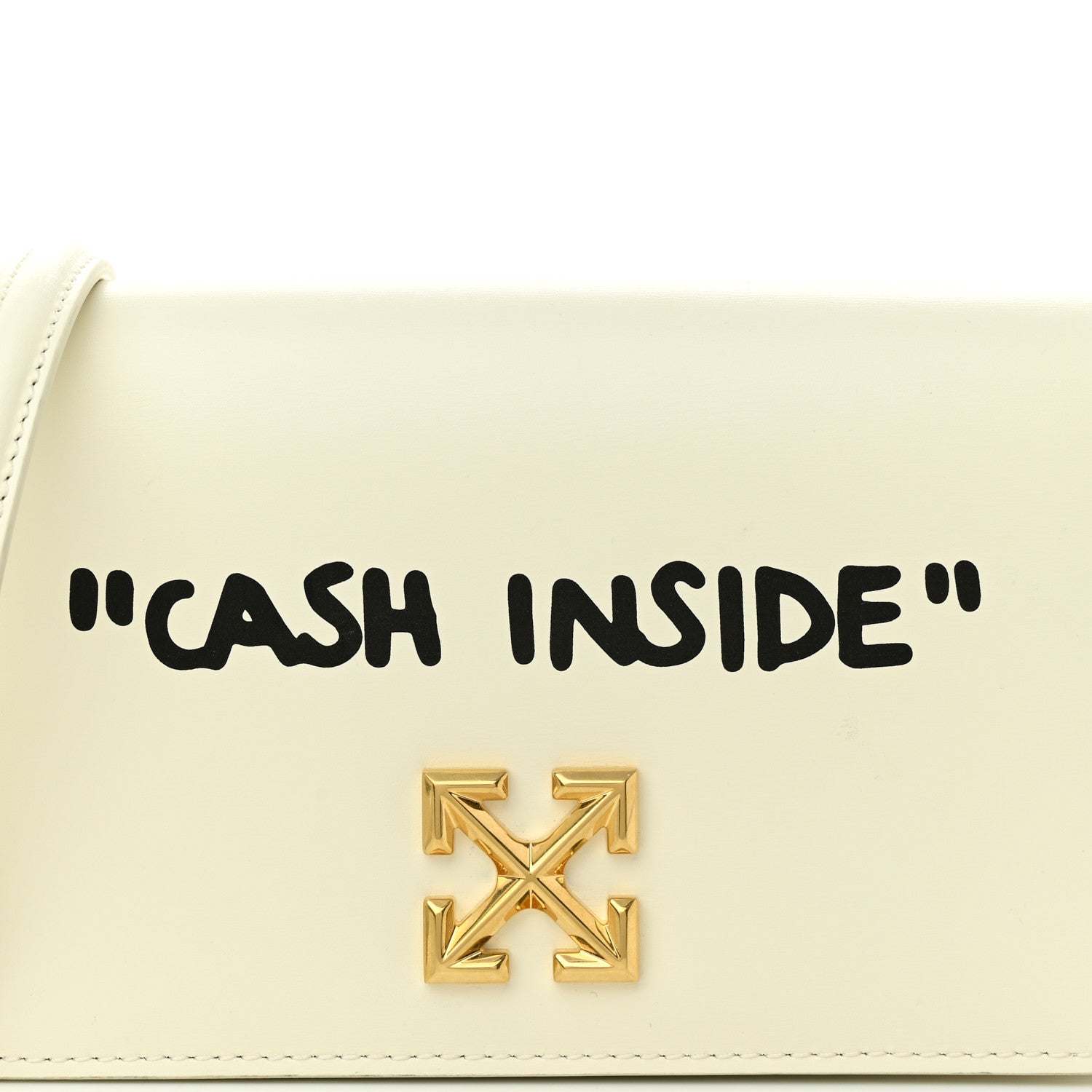 Off-White OFF WHITE Calfskin Jitney 0.5 Cash Inside Crossbody Bag White 8 of 10