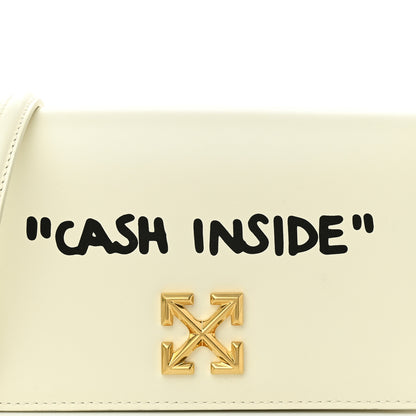 Off-White OFF WHITE Calfskin Jitney 0.5 Cash Inside Crossbody Bag White 8 of 10