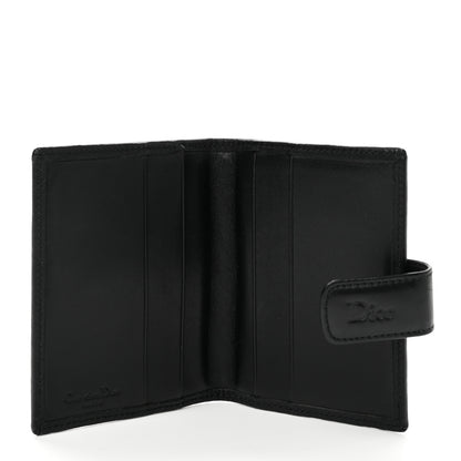 Christian Dior Monogram Compact Wallet Black 5 of 7