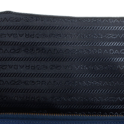 Prada Saffiano Lux Medium Double Zip Tote Bluette 10 of 12