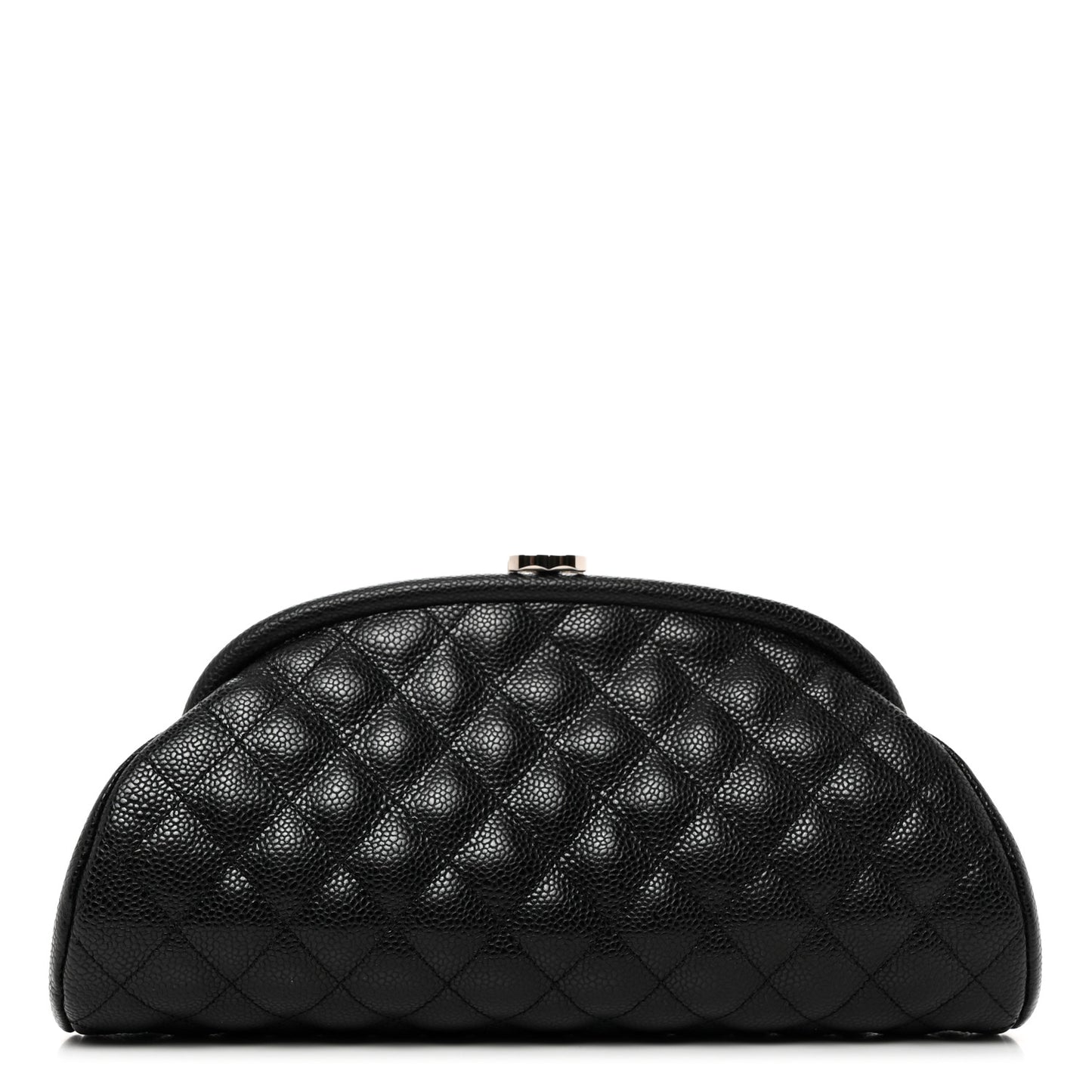 Caviar Quilted Timeless Clutch Black