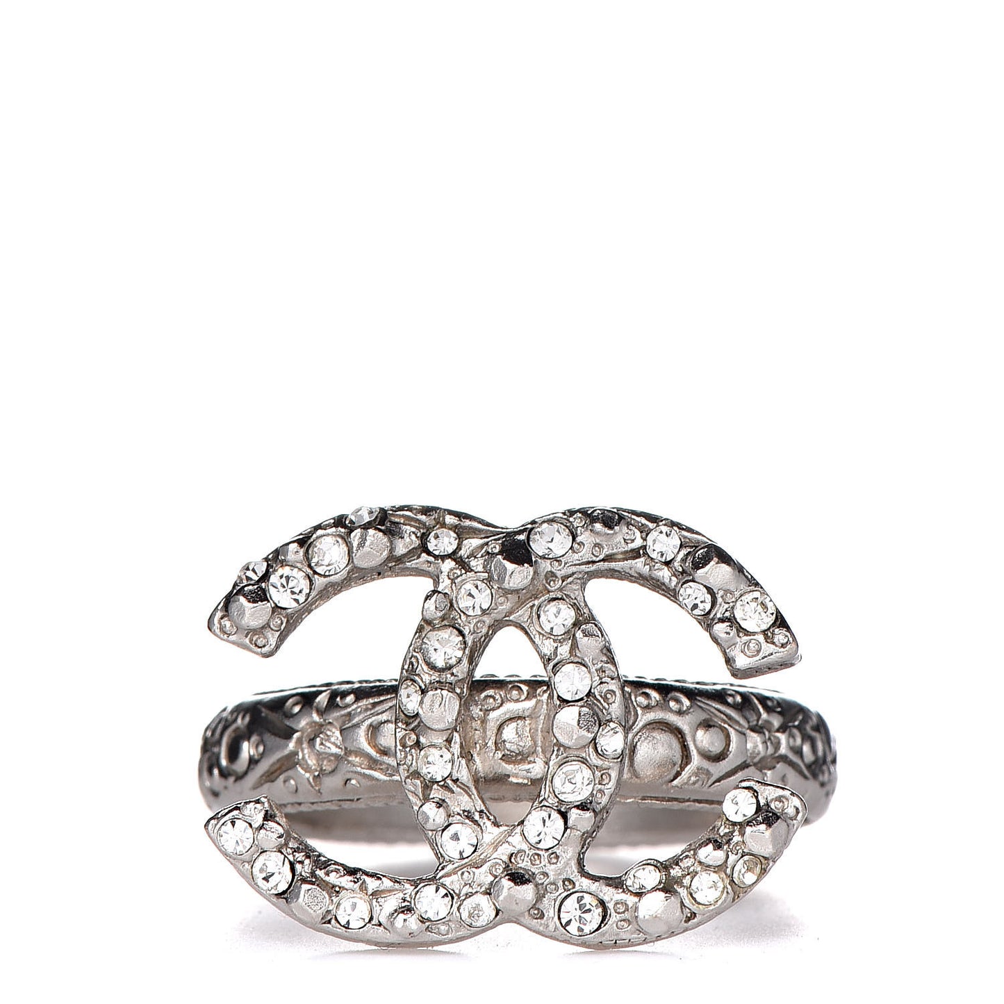 Crystal CC Ring 6 Silver