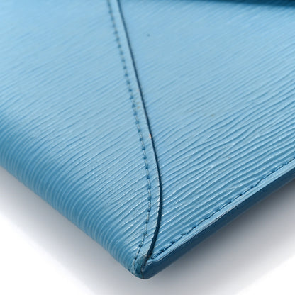 Prada Vitello Move Envelope Wallet Blue 8 of 8