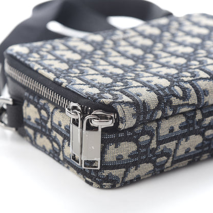 Christian Dior Oblique Pouch Navy Blue 6 of 7
