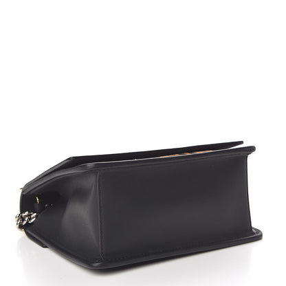 Fendi Vitello Century Velvet F is Fendi FF Small Kan I Shoulder Bag Black Tobacco 4 of 11