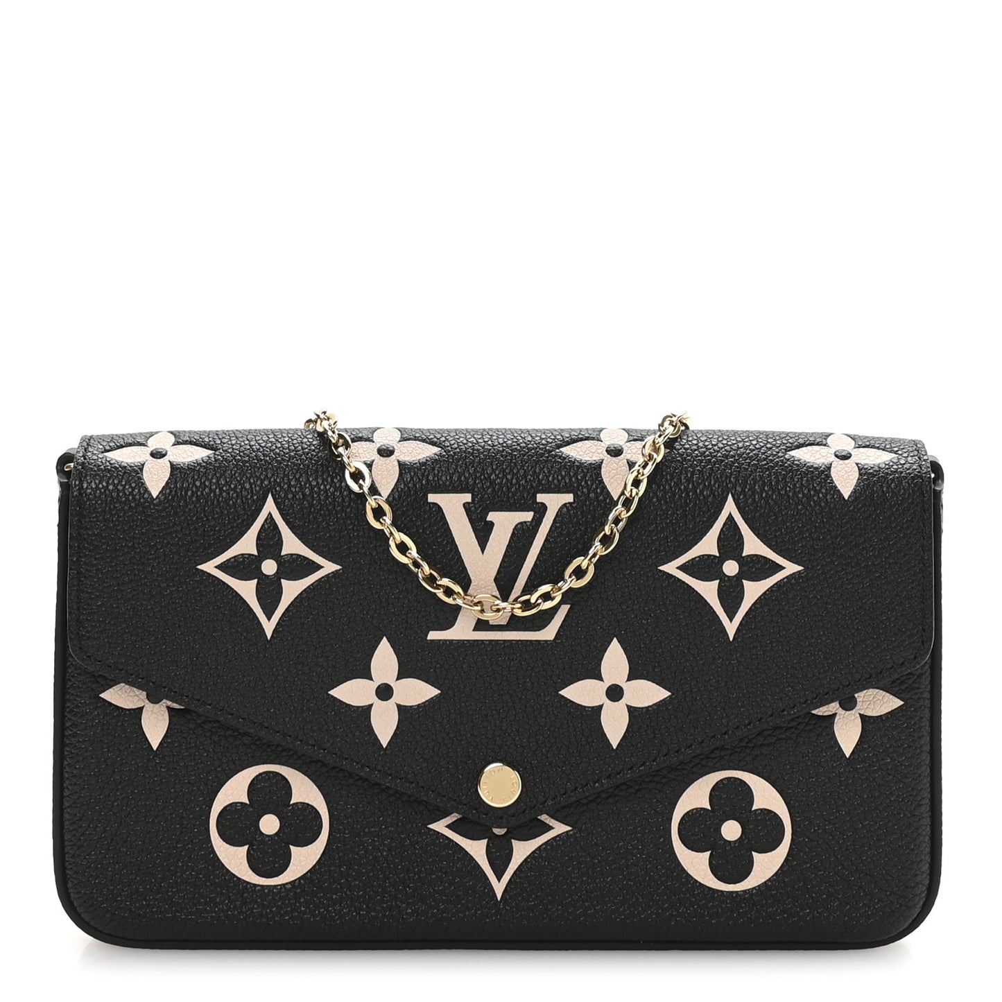 Empreinte Monogram Giant Felicie Pochette Black Beige