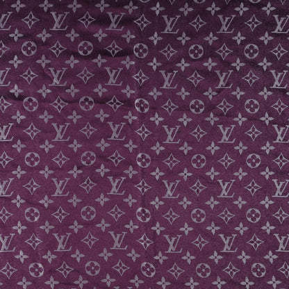 Louis Vuitton Silk Lurex Wool Monogram Shine Shawl Amarante 1 of 5