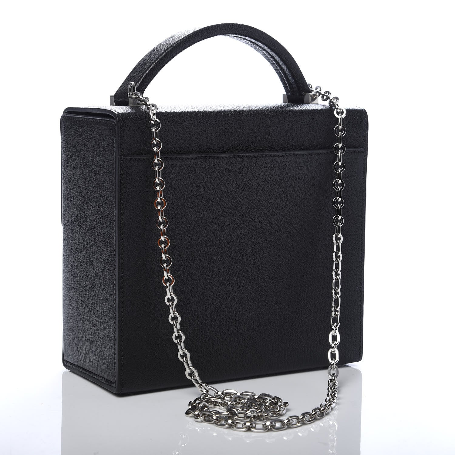 Hermes Chevre Mysore Cinhetic Boxy Top Handle Bag Black 3 of 10