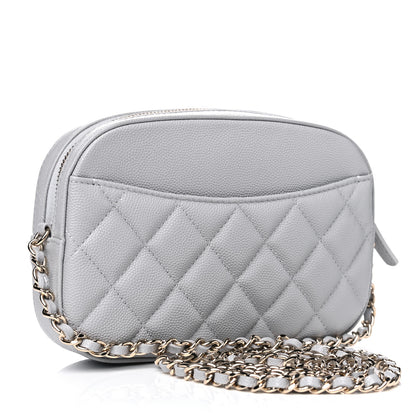 Chanel Caviar Quilted Camera Case Grey 2 of 5