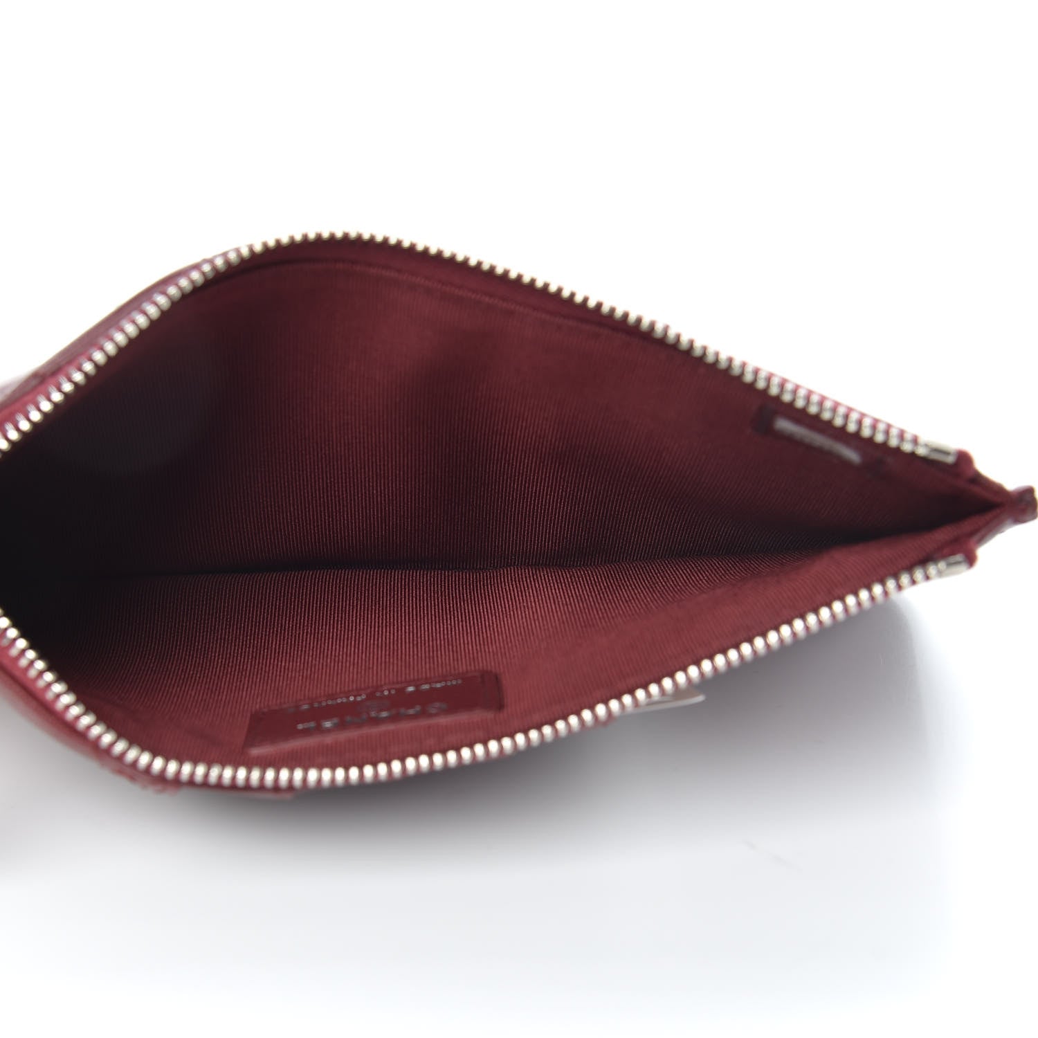 Chanel Lambskin Quilted Classic Flat Wallet Pouch Red 5 of 7