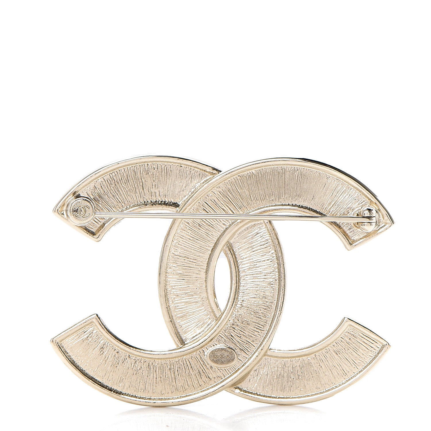 Chanel Crystal Pearl Chain Mania CC Earrings Gold 2 of 3