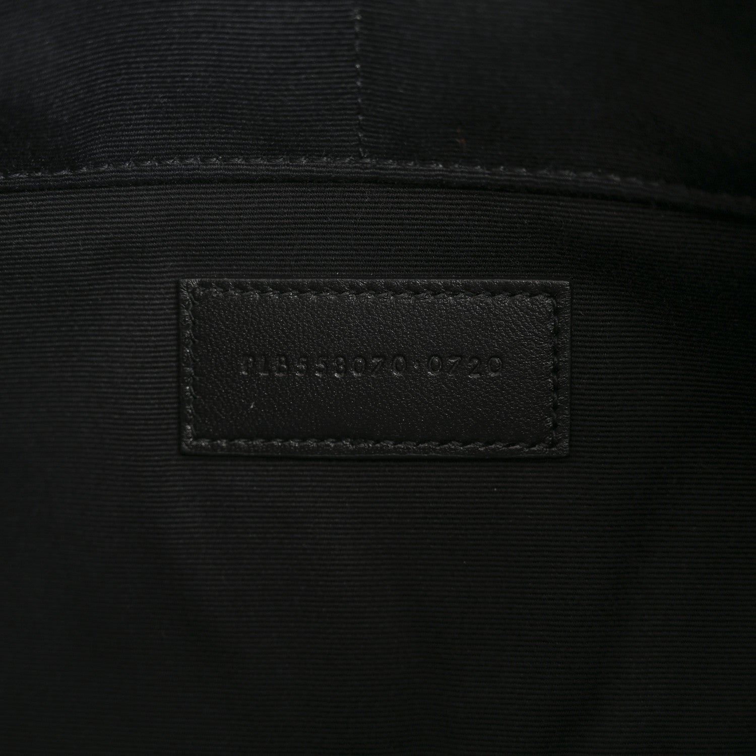 Saint Laurent Calfskin Crocodile Embossed Tablet Pouch Black 7 of 9