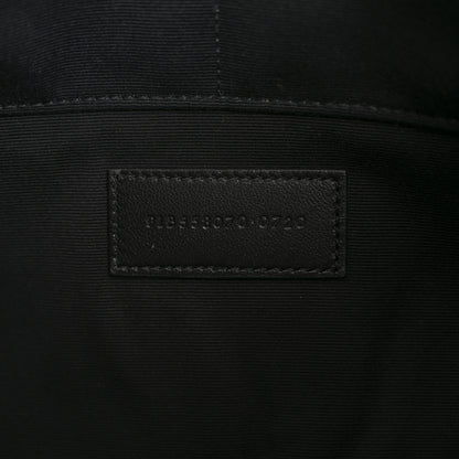Saint Laurent Calfskin Crocodile Embossed Tablet Pouch Black 7 of 9