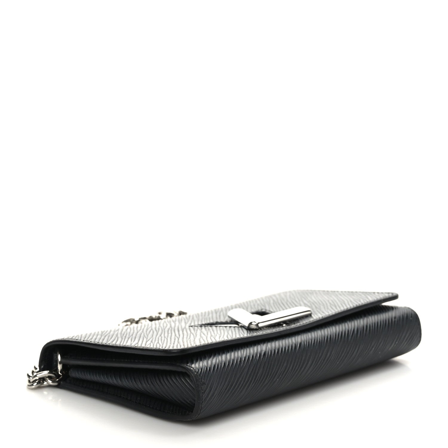 Louis Vuitton Epi Twist Chain Wallet Black 4 of 8