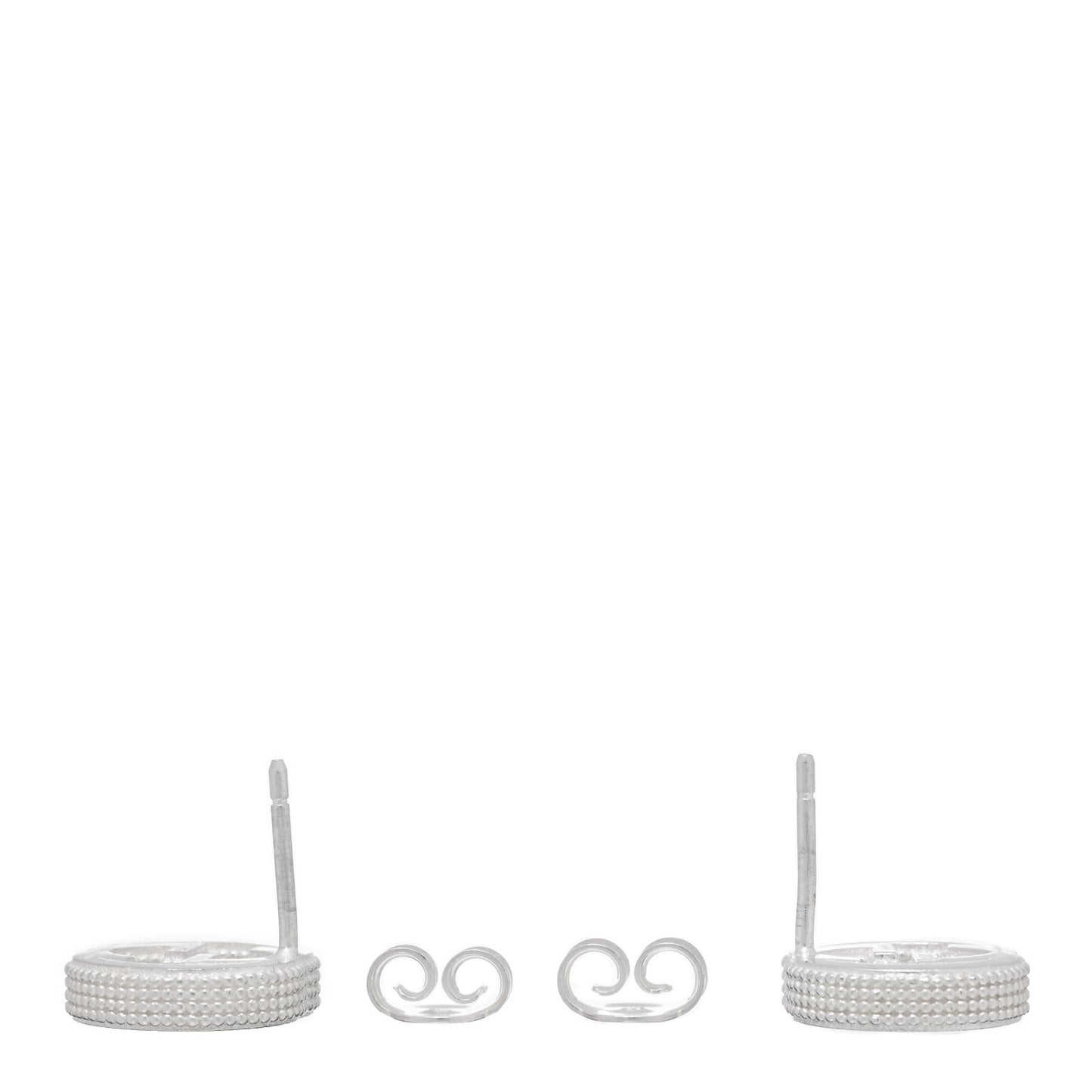Sterling Silver Interlocking G Stud Earrings