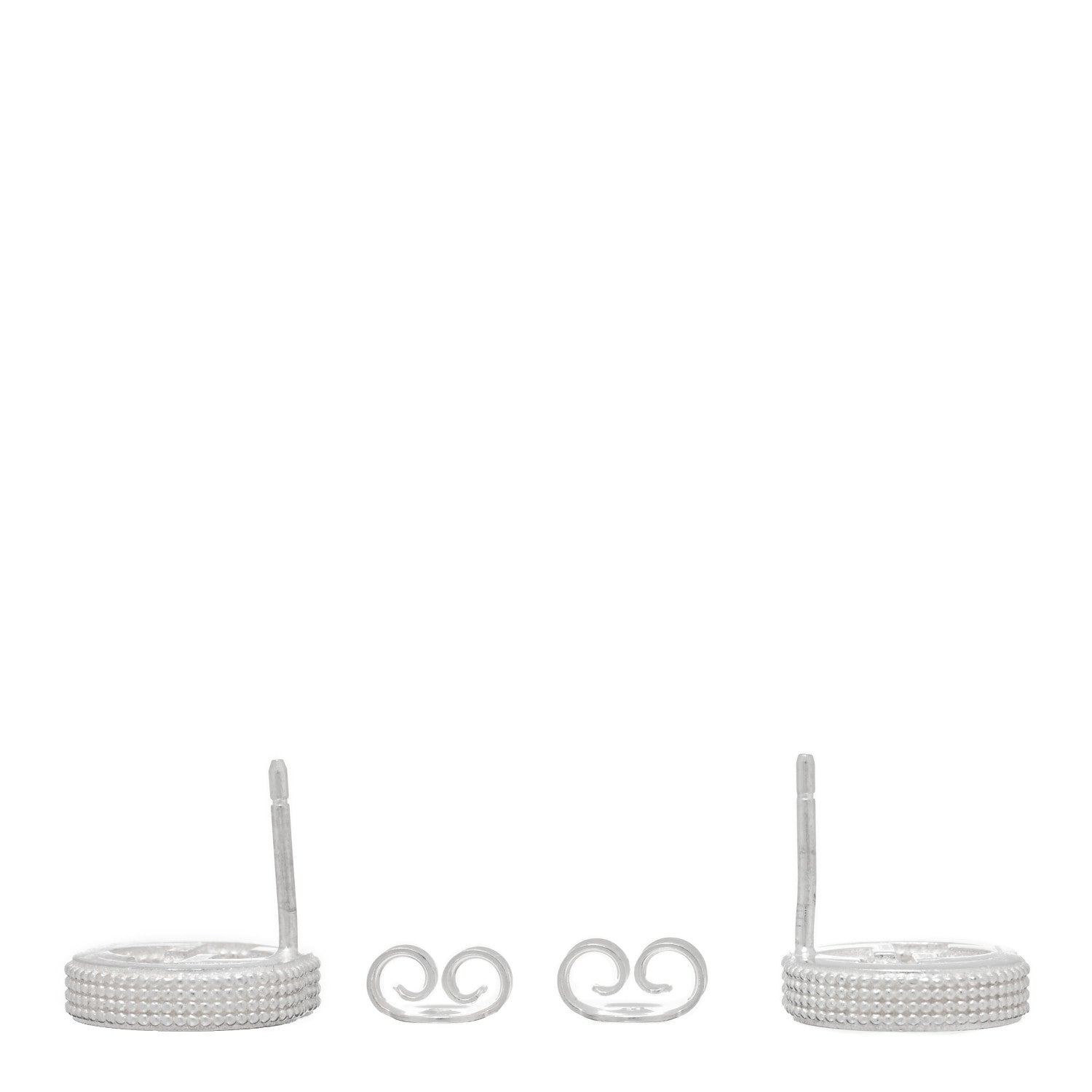 Gucci Sterling Silver Interlocking G Stud Earrings 3 of 4