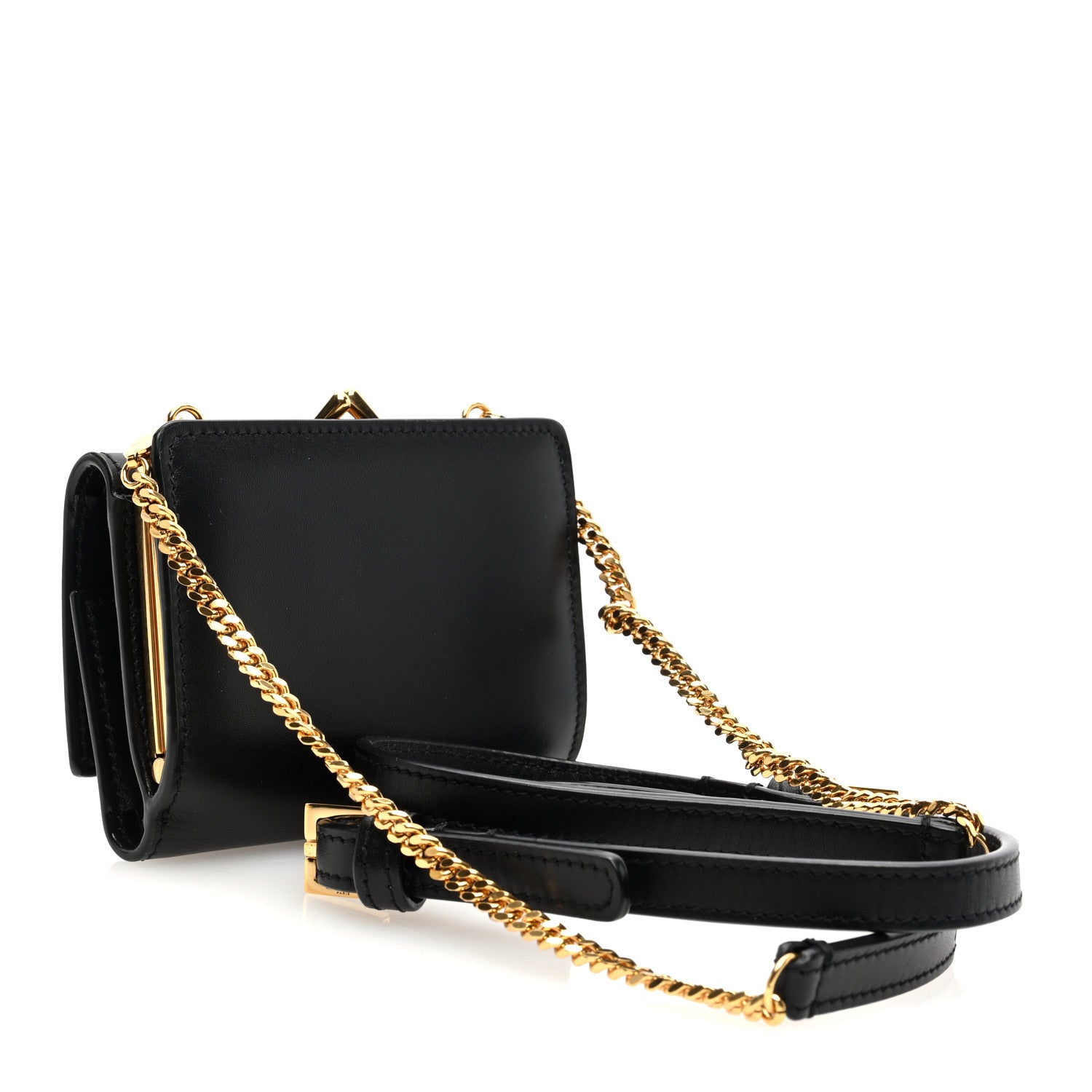 Saint Laurent Smooth Calfskin Monogram Rider Belt Bag Black 3 of 9