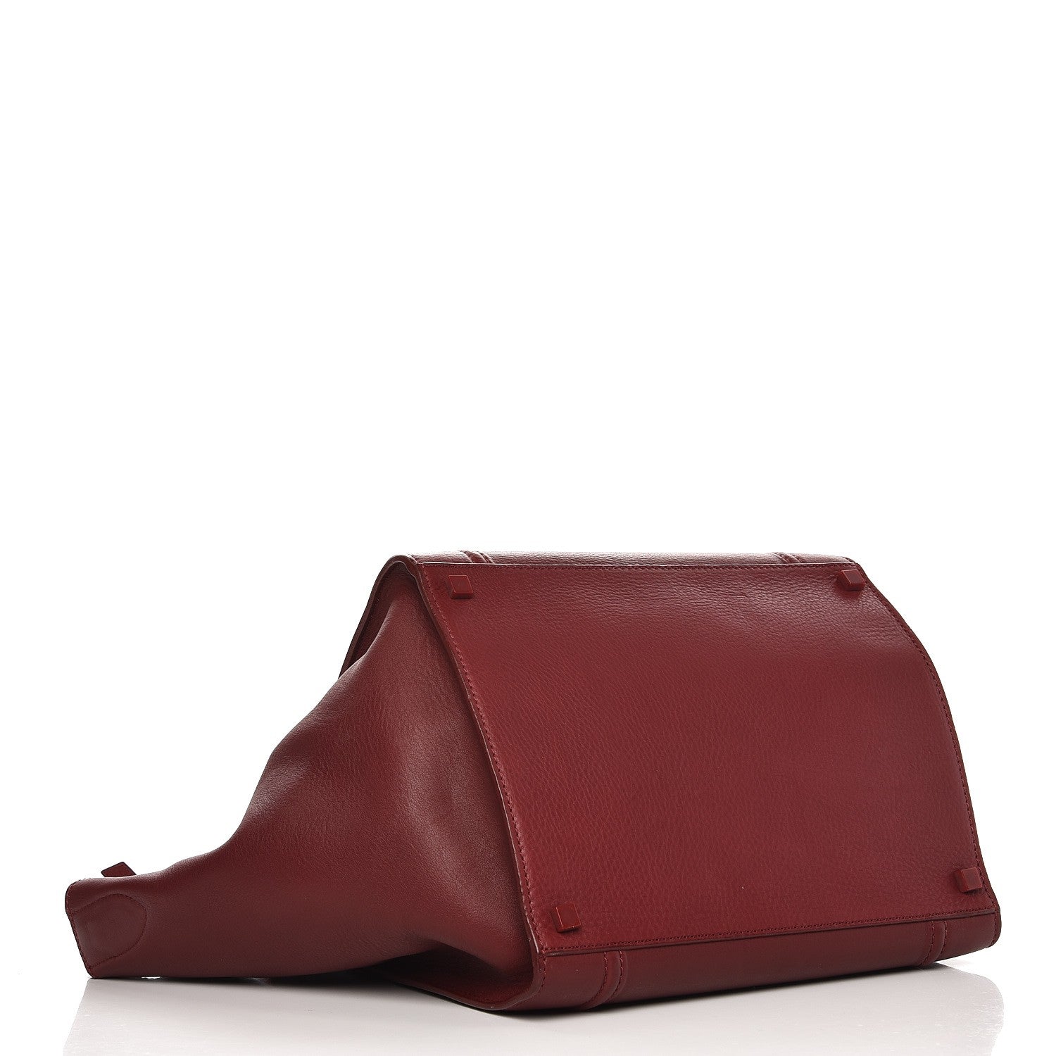 Celine Supple Calfskin Medium Phantom Luggage Burgundy 4 of 8