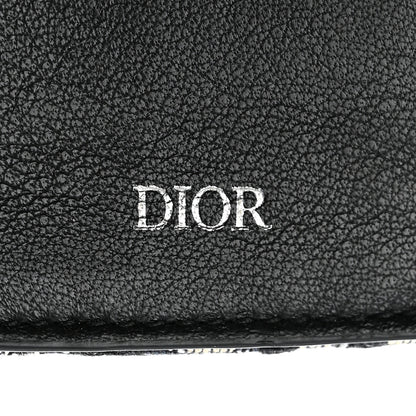 Christian Dior Oblique Long Vertical Wallet Blue Multicolor 8 of 12